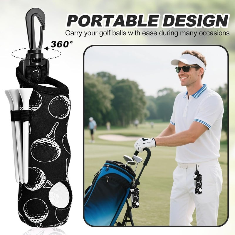 Wynaura 15PCS Golf Accessories Kit - Include Golf Club Cleaner Brush with Groove Cleaner Tool, Golf Ball Bag, Divot Tool with Magnetic Ball Marker, Towel, Golf Tees, Golf Gift for Men/Women - Image 4